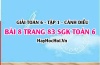 Giải bài 8 trang 83 Toán 6 Tập 1 SGK Cánh Diều